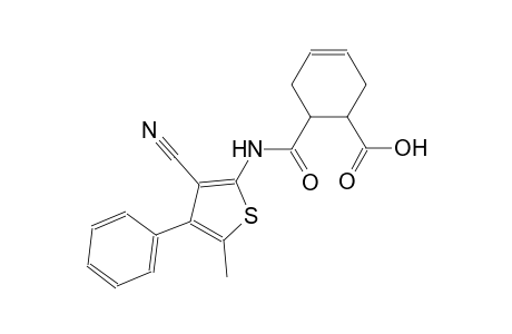 6-{[(3-cyano-5-methyl-4-phenyl-2-thienyl)amino]carbonyl}-3-cyclohexene-1-carboxylic acid