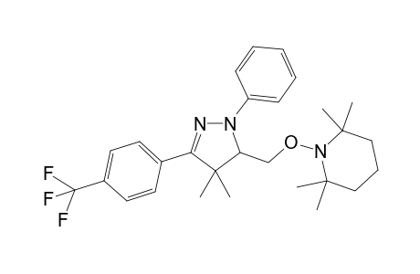 1-((4,4-Dimethyl-1-phenyl-3-(4-(trifluoromethyl)phenyl)-4,5-dihydro-1H-pyrazol-5-yl)methoxy)-2,2,6,6-tetramethylpiperidine