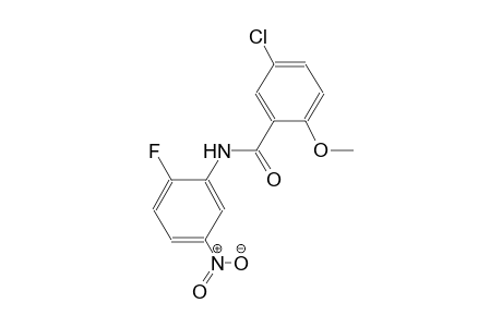 5-chloro-N-(2-fluoro-5-nitrophenyl)-2-methoxybenzamide