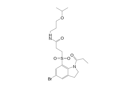 propanamide, 3-[[5-bromo-2,3-dihydro-1-(1-oxopropyl)-1H-indol-7-yl]sulfonyl]-N-[3-(1-methylethoxy)propyl]-