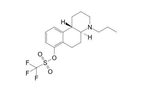 trans-(+-)-Trifluoromethanesulfonic acid 4-Propyl-1,2,3,4,4a,5,6,10b-octahydrobenzo[f]quinolin-7-yl ester