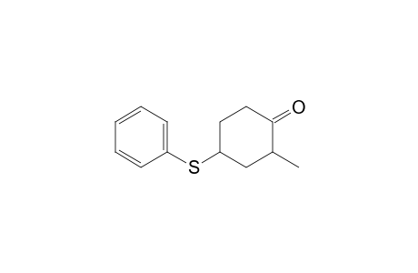 2-Methyl-4-(phenylthio)cyclohexanone