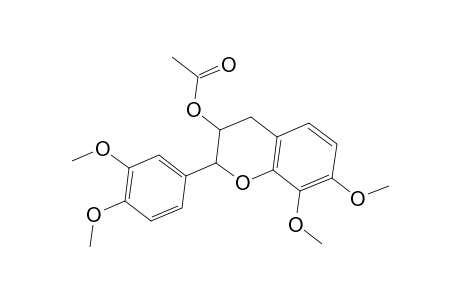 2-(3,4-Dimethoxyphenyl)-7,8-dimethoxy-3,4-dihydro-2H-chromen-3-yl acetate