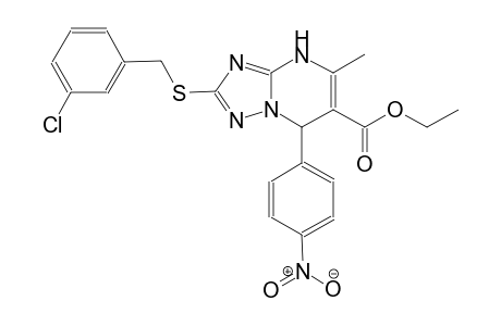 ethyl 2-[(3-chlorobenzyl)sulfanyl]-5-methyl-7-(4-nitrophenyl)-4,7-dihydro[1,2,4]triazolo[1,5-a]pyrimidine-6-carboxylate