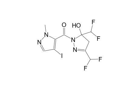 3,5-bis(difluoromethyl)-1-[(4-iodo-1-methyl-1H-pyrazol-5-yl)carbonyl]-4,5-dihydro-1H-pyrazol-5-ol