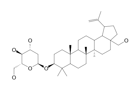 3-BETA-O-(2-DEOXY-ALPHA-L-ARABINO-HEXOPYRANOSYL)-28-ACETYL-20(29)-LUPENE