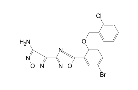 4-(5-{5-bromo-2-[(2-chlorobenzyl)oxy]phenyl}-1,2,4-oxadiazol-3-yl)-1,2,5-oxadiazol-3-amine