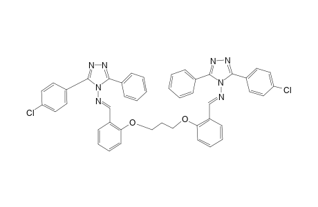 1,3-BIS-[ORTHO-(N-METHYLIDENAMINO-3-PARA-CHLOROPHENYL-5-PHENYL-4H-1,2,4-TRIAZOLE-4-YL)-PHENOXY]-PROPANE