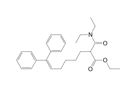 2-(diethylcarbamoyl)-8,8-diphenyl-oct-7-enoic acid ethyl ester