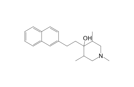1,3,5-trimethyl-4-(2-naphthalen-2-ylethyl)piperidin-4-ol