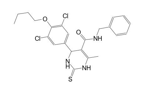 N-benzyl-4-(4-butoxy-3,5-dichlorophenyl)-6-methyl-2-thioxo-1,2,3,4-tetrahydro-5-pyrimidinecarboxamide