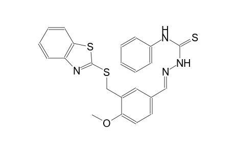 3-[(1,3-benzothiazol-2-ylsulfanyl)methyl]-4-methoxybenzaldehyde N-phenylthiosemicarbazone