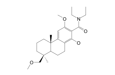 N,N-diethyl 14-hydroxy-12,19-dimethoxypodocarpa-8,11,13-triene-13-carboxamide