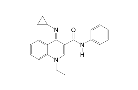 4-CYCLOPROPYLIMINO-1-ETHYL-N-PHENYL-1,4-DIHYDRO-3-QUINOLINE-CARBOXAMIDE