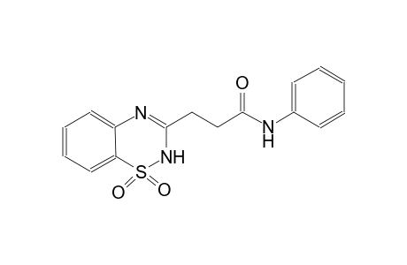 2H-1,2,4-benzothiadiazine-3-propanamide, N-phenyl-, 1,1-dioxide