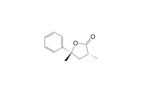 2(3H)-Furanone, dihydro-3,5-dimethyl-5-phenyl-, cis-