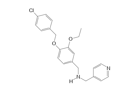 ({4-[(4-chlorophenyl)methoxy]-3-ethoxyphenyl}methyl)(pyridin-4-ylmethyl)amine