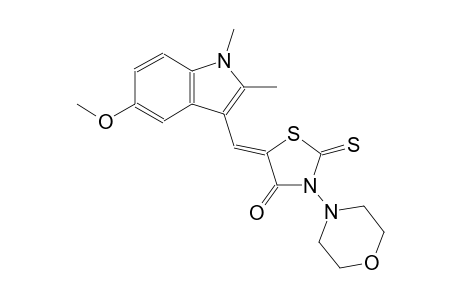 4-thiazolidinone, 5-[(5-methoxy-1,2-dimethyl-1H-indol-3-yl)methylene]-3-(4-morpholinyl)-2-thioxo-, (5Z)-