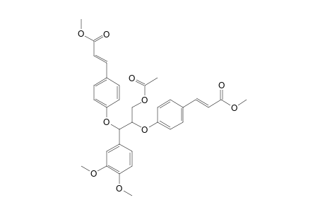 METHYL-3-(4-{3-ACETOXY-1-(3,4-DIMETHOXYPHENYL)-2-[4-(2-METHOXYCARBONYLVINYL)-PHENOXY]-PROPOXY}-PHENYL)-ACRYLATE