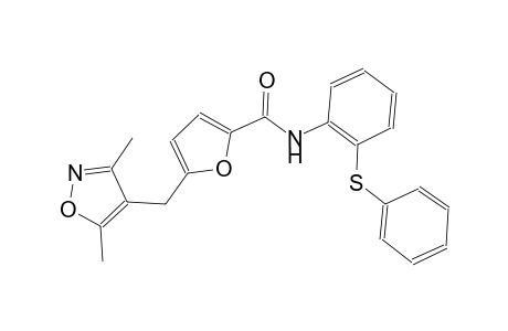 5-[(3,5-dimethyl-4-isoxazolyl)methyl]-N-[2-(phenylsulfanyl)phenyl]-2-furamide