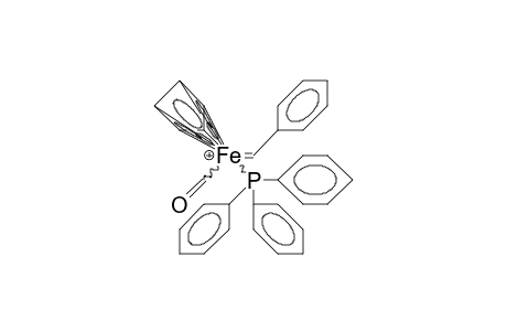 /.eta.-5/-Cyclopentadienyl-triphenylphosphine-styryl-iron-carbonyl cation