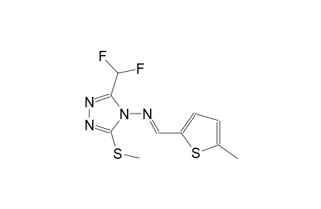3-(difluoromethyl)-5-(methylsulfanyl)-N-[(E)-(5-methyl-2-thienyl)methylidene]-4H-1,2,4-triazol-4-amine