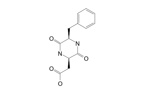 3-BENZYL-6-CARBOXYMETHYL-2,5-DIKETOPIPERAZINE