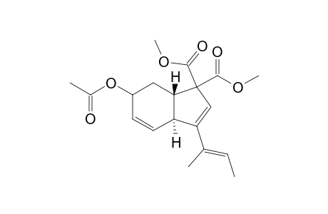 trans-Dimethyl 3-Acetoxy-7-(but-2-en-2-yl)bicyclo[4.3.0]nona-4,7-dien-9,9-dicarboxylate