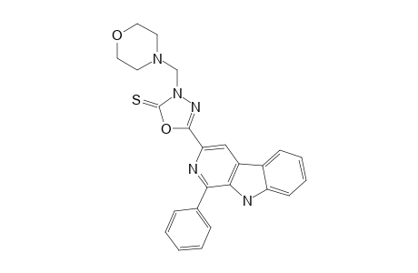 1-PHENYL-3-[3-MORPHOLYLAMINO-(METHYL)-2-THIOXO-1,3,4-OXADIAZOL-5-YL]-BETA-CARBOLINE