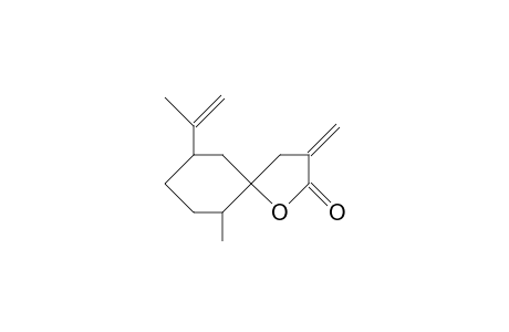 (-)-9T-Isopropylene-6T-methyl-3-methylene-(5ro)-1-oxa-spiro(4.5)decan-2-one