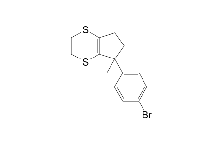 5-(4-bromophenyl)-5-methyl-3,5,6,7-tetrahydro-2H-cyclopenta[b][1,4]dithiine