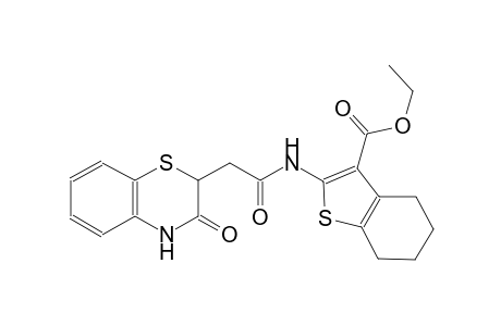 benzo[b]thiophene-3-carboxylic acid, 2-[[(3,4-dihydro-3-oxo-2H-1,4-benzothiazin-2-yl)acetyl]amino]-4,5,6,7-tetrahydro-, ethyl ester
