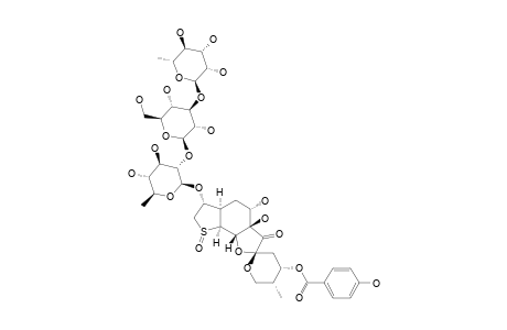 EPIBREYNIN_D;BETA-SULFOXIDEBREYNOGENIN_3-O-ALPHA-RHAMNOPYRANOSYL-(1->3)-BETA-GLUCOPYRANOSYL-(1->2)-BETA-QUINOVOPYRANOSIDE