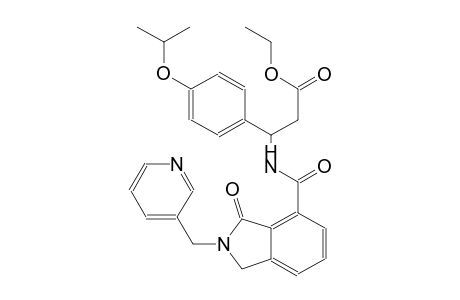 ethyl 3-(4-isopropoxyphenyl)-3-({[3-oxo-2-(3-pyridinylmethyl)-2,3-dihydro-1H-isoindol-4-yl]carbonyl}amino)propanoate