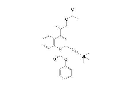 4-(2-Acetoxy-1-methyl-ethyl)-2-trimethylsilanylethynyl-2H-quinoline-1-carboxylic acid phenyl ester