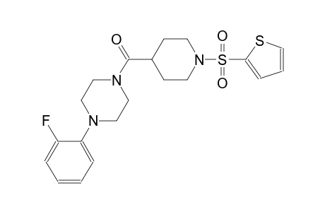 1-(2-fluorophenyl)-4-{[1-(2-thienylsulfonyl)-4-piperidinyl]carbonyl}piperazine