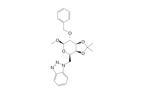 1-(METHYL-2-O-BENZYL-6-DEOXY-3,4-O-ISOPROPYLIDENE-BETA-D-GALACTOSID-6-YL)-1H-BENZO-[D]-[1,2,3]-TRIAZOLE