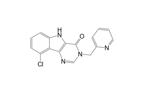 9-chloro-3-(2-pyridinylmethyl)-3,5-dihydro-4H-pyrimido[5,4-b]indol-4-one