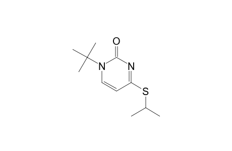 2(1H)-Pyrimidinone, 1-(1,1-dimethylethyl)-4-[(1-methylethyl)thio]-