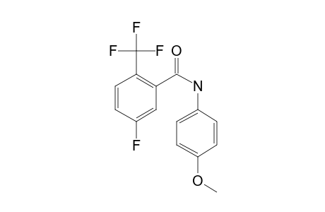 3-Fluoro-6-trifluoromethylbenzamide, N-(4-methoxyphenyl)-