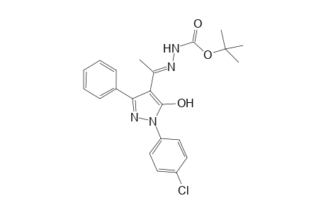 Tert-Butyl 2-{1-[1-(4-chlorophenyl)-5-hydroxy-3-phenyl-1H-pyrazol-4-yl]ethylidene}hydrazinecarboxylate