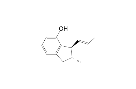 1H-Inden-4-ol, 2,3-dihydro-2-methyl-3-(1-propenyl)-, [2.alpha.,3.alpha.(E)]-