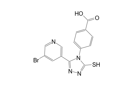 benzoic acid, 4-[3-(5-bromo-3-pyridinyl)-5-mercapto-4H-1,2,4-triazol-4-yl]-