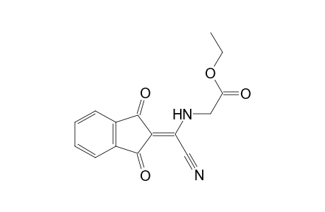 Glycine, N-[cyano(1,3-dihydro-1,3-dioxo-2H-inden-2-ylidene)methyl]-, ethyl ester