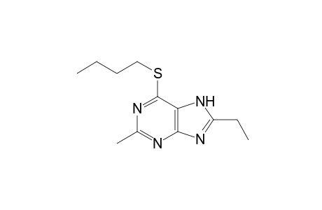 6-(butylthio)-8-ethyl-2-methylpurine