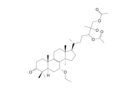 GANODERIOL-C-DIACETATE;7-ALPHA-ETHOXY-24,26-DIACETOXY-25-HYDROXY-5-ALPHA-LANOST-8-EN-3-ONE