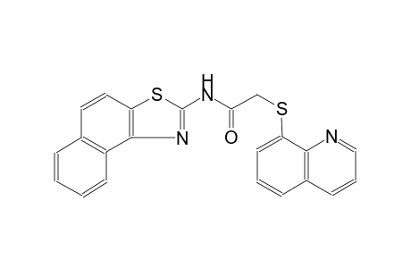 acetamide, N-naphtho[1,2-d]thiazol-2-yl-2-(8-quinolinylthio)-
