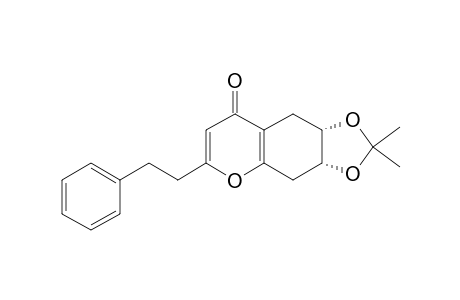 6,7-CIS-METHYLENEDIOXY-2-(2-PHENYLETHYL)-5,6,7,8-TETRAHYDRO-CHROMONE