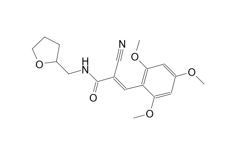 (2E)-2-cyano-N-(tetrahydro-2-furanylmethyl)-3-(2,4,6-trimethoxyphenyl)-2-propenamide