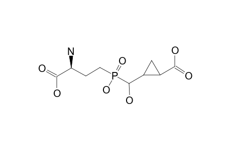 (3-S)-[(((3-AMINO-3-CARBOXY)-PROPYL)-(HYDROXY)-PHOSPHINYL)-HYDROXYMETHYL]-CYCLOPROPANE-1-CARBOXYLIC_ACID;LSP1-1158